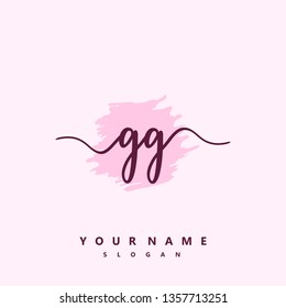 Initial GG handwriting logo