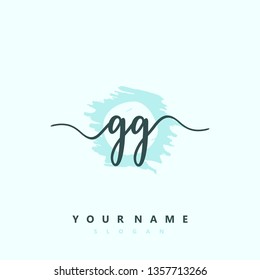 Initial GG handwriting logo