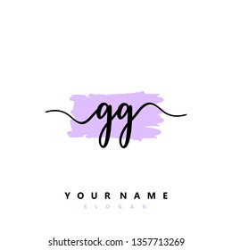Initial GG handwriting logo