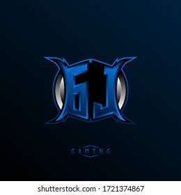 Initial GJ logo design, Initial GJ logo design with Cool style, Logo for game, esport, initial gaming, community or business.