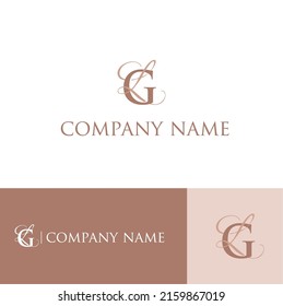 Initial GL beauty monogram and elegant logo design, handwriting logo of initial signature, wedding, fashion, floral and botanical with creative template.