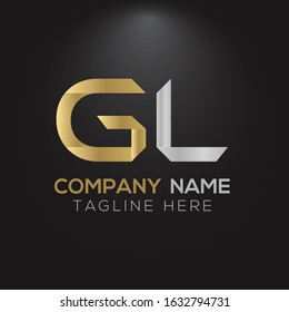 Initial GL Letter Linked Logo. GL Creative Letter Logo Design vector Template