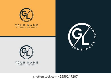 Initial GL Vector Logo - Elegant Monogram Template for letter G and L for your Business