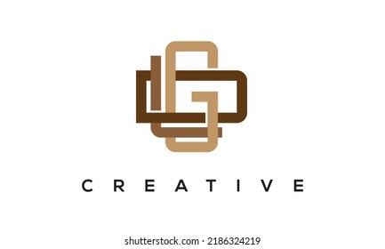 initial GLD letters Monogram Logo. Creative Modern GLD Letters icon vector Illustration.