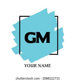 Initial GM logo template vector illustration