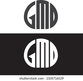initial gmd letter logo for your company 