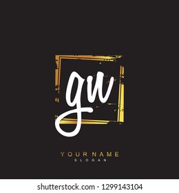 Initial GN handwriting logo vector