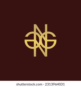 Initial GN logo, NG logo template.