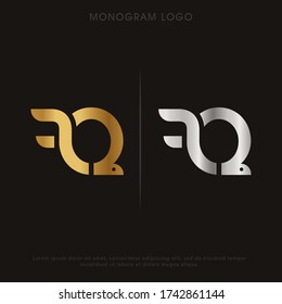 Ursprüngliche Gold SILVER Buchstaben von gelinkten monogramm Logo Vektor. Firmenlogo Monogramm zwei überschneidende Buchstaben innerhalb eines Kreises isoliert auf schwarzem Hintergrund.