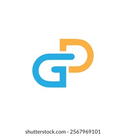 initial gp letter logo design vector, initial pg letter logo design, gp icon, gp symbol, pg icon, pg letter, p g , g p shape icon design, modern g p shape for any business and monogram, p g business.