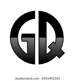 Initial GQ Logo in a Cirle Shape