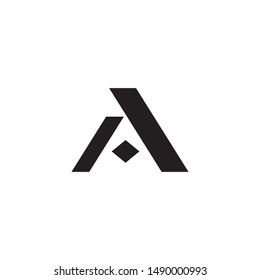 Initial a graphic design template vector isolated illustration