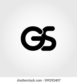 Initial Gs Black Business Logo Stock Vector (Royalty Free) 599292407