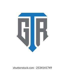 letra inicial gtr logotipo design modelo vetorial, GTR ou TGR Projeto de logotipo exclusivo para negócios e monograma.