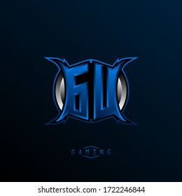 Initial GU logo design, Initial GU logo design with Cool style, Logo for game, esport, initial gaming, community or business.