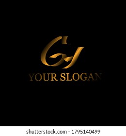 Initial Gy handwriting logo template vector