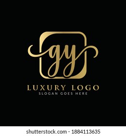 Initial GY Letter Logo Creative Modern Typography Vector Template. Creative Luxury Letter GY logo Design