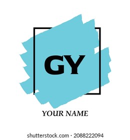 Initial GY logo template vector illustration
