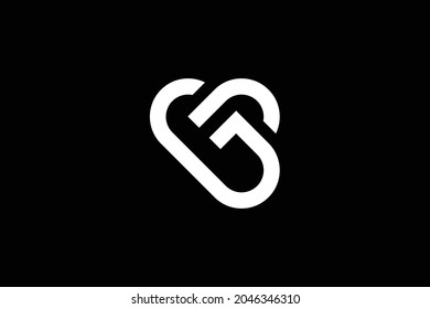 Primer GY YG moderno monograma y elegante diseño de logotipo, Letras profesionales Icono de vectores Logo sobre fondo negro
