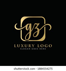 Initial GZ Letter Logo Creative Modern Typography Vector Template. Creative Luxury Letter GZ logo Design