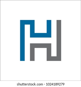 initial H abstract logo vector template