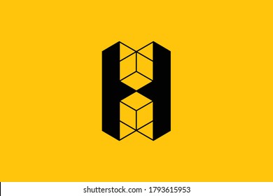 Initial H HH modern monogram and elegant logo design, Professional Letters Vector Icon Logo on background. 