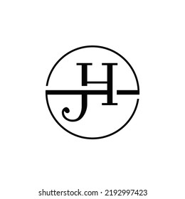 Ursprüngliche H-Buchstaben-Logo-Design mit weißem Hintergrund.