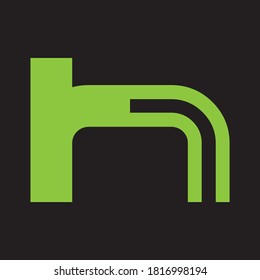 Logo für den ersten H-Buchstaben
Schönes minimalistisches Logotypdesign für Branding