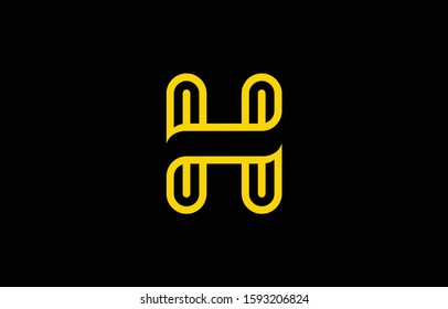Initial H Letter Logo Design Vector Template. Monogram and Creative Alphabet HH Letters icon Illustration.