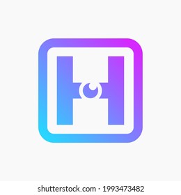 Initial h Letter Logo Design Vektorvorlage. Illustration des kreativen Symbols.