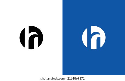 Initial H Letter Logo Design Vector Template. Abstract and Creative Alphabet Letters icon Illustration.