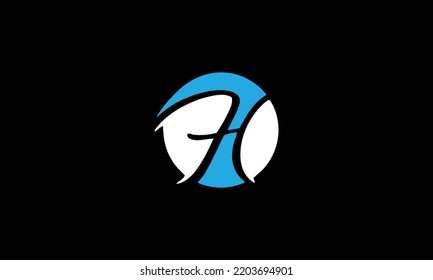 Initial H Letter Logo Design Vector Template. Abstract and Creative Alphabet Letters icon Illustration