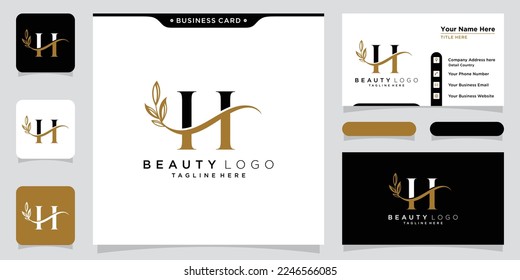 Initial H letter Logo Design vector Template