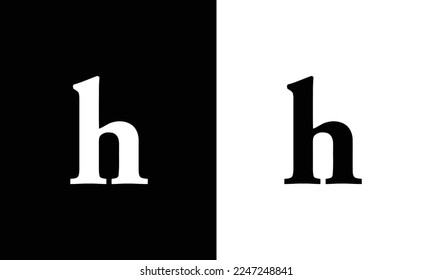 Initial H Letter Logo Design Vector Template. Abstract and Creative Alphabet Letters icon Illustration.