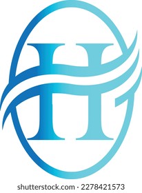 Plantilla del vector de diseño del logotipo de la letra H inicial. Ilustración del icono Monograma y Alfabeto Creativo D Letras.
