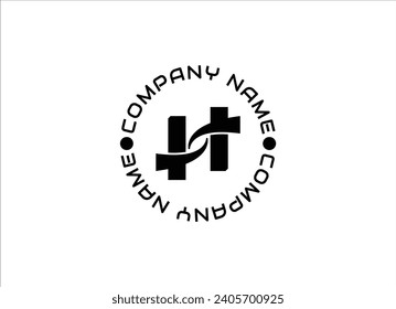 Plantilla del vector de diseño del logotipo de la letra H inicial. Ilustración del icono de Monograma y Letras Alfabéticas Creativas.