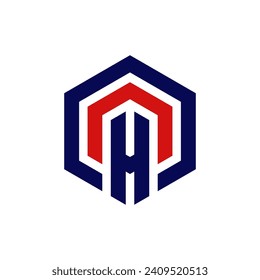 Diseño del logotipo de la letra H inicial, ilustración vectorial de estilo minimalista.