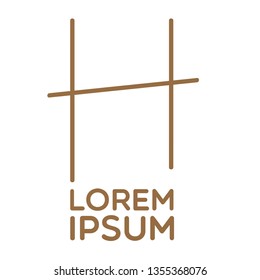 initial H letter logo, sign or icon 