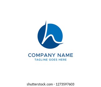 Initial H Letter Logo Vector Design