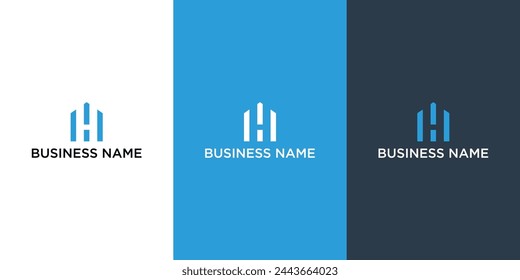 Letra inicial H Diseño de logotipo de bienes raíces