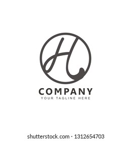 Initial H Logo Design