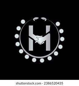 Initial H logo design vector Template. Abstract Letter H vector illustration logo design.