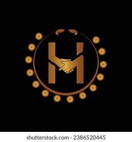 Initial H logo design vector Template. Abstract Letter H vector illustration logo design.