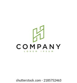 initial h logo, icon and vector