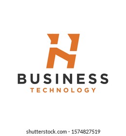 Initial H logo modern design business consulting minimal clean simple.