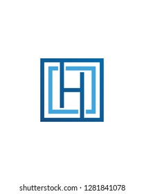 initial H logo template