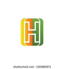 initial H logo template