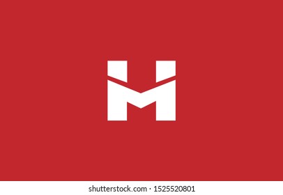 Initial H, M Letter Logo Design Vector Template. Monogram and Creative Alphabet HM MH Letters icon Illustration.