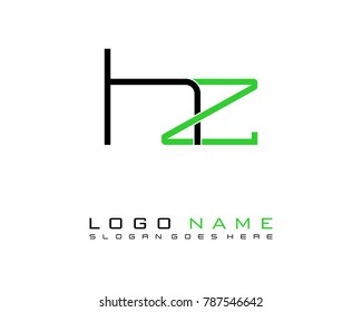 Initial H &  minimalist logo template vector