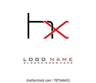 Initial H &  minimalist logo template vector